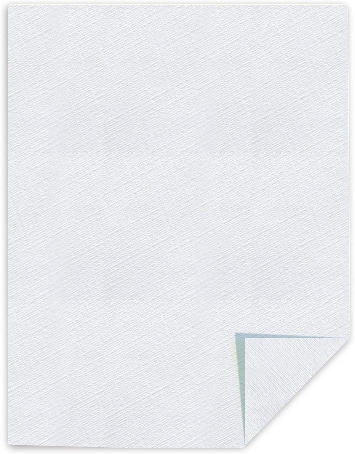 ® 25% Cotton Linen Business Paper, White, Letter (8.5″ X 11″), 100 Sheets per Pa