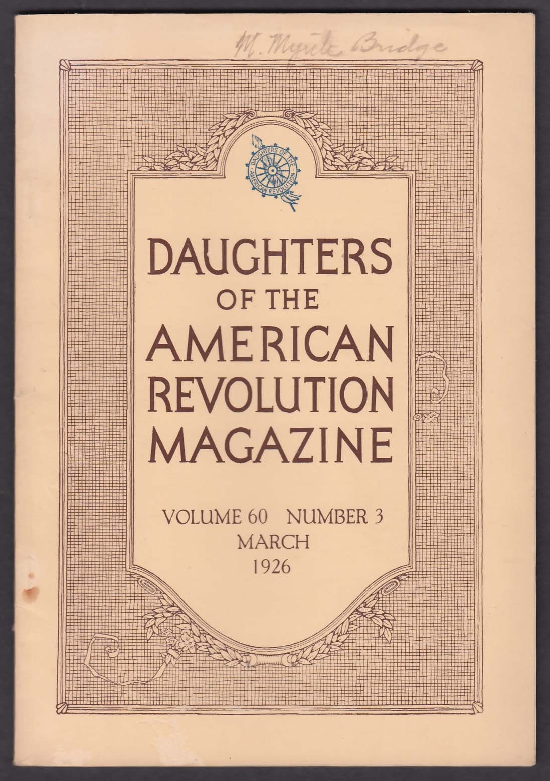 DAUGHTERS of the AMERICAN REVOLUTION William Pinkney 3 1926