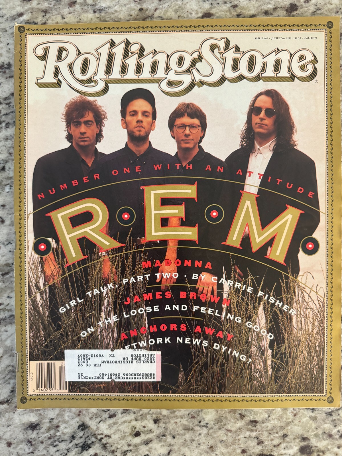 Rolling Stone Magazine Issue 607, June 27, 1991, REM on cover, Madonna Part 2