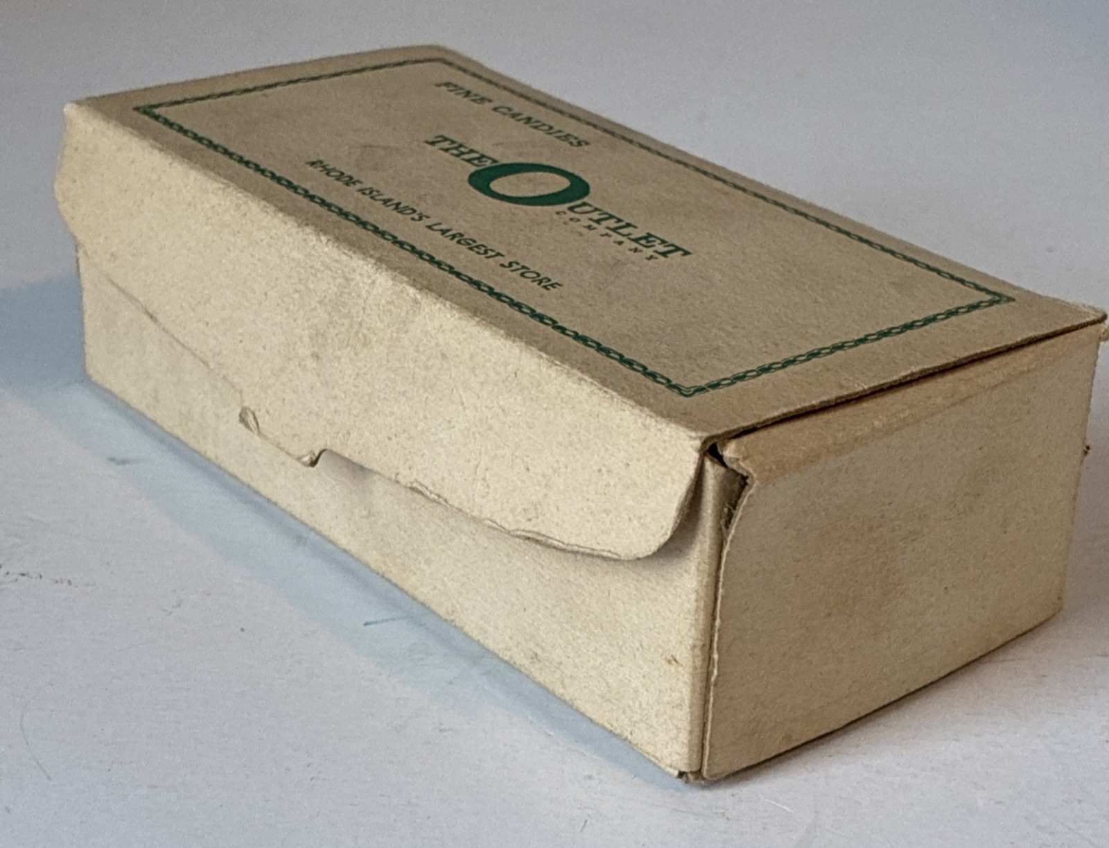 Lot of 2 Vintage Boxes – Outlet Store Candy Box & Coronation Christmas Card Box
