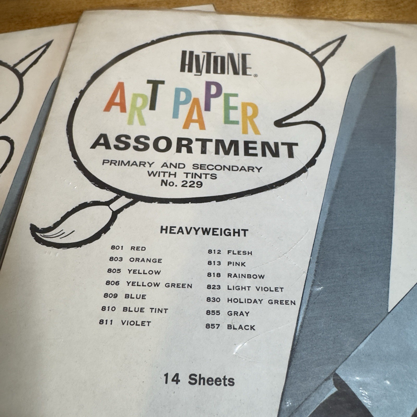 VTG 2x HYTONE Art Heavyweight Paper Assorted Color * 14 sheets 12″ x 9″ Sealed