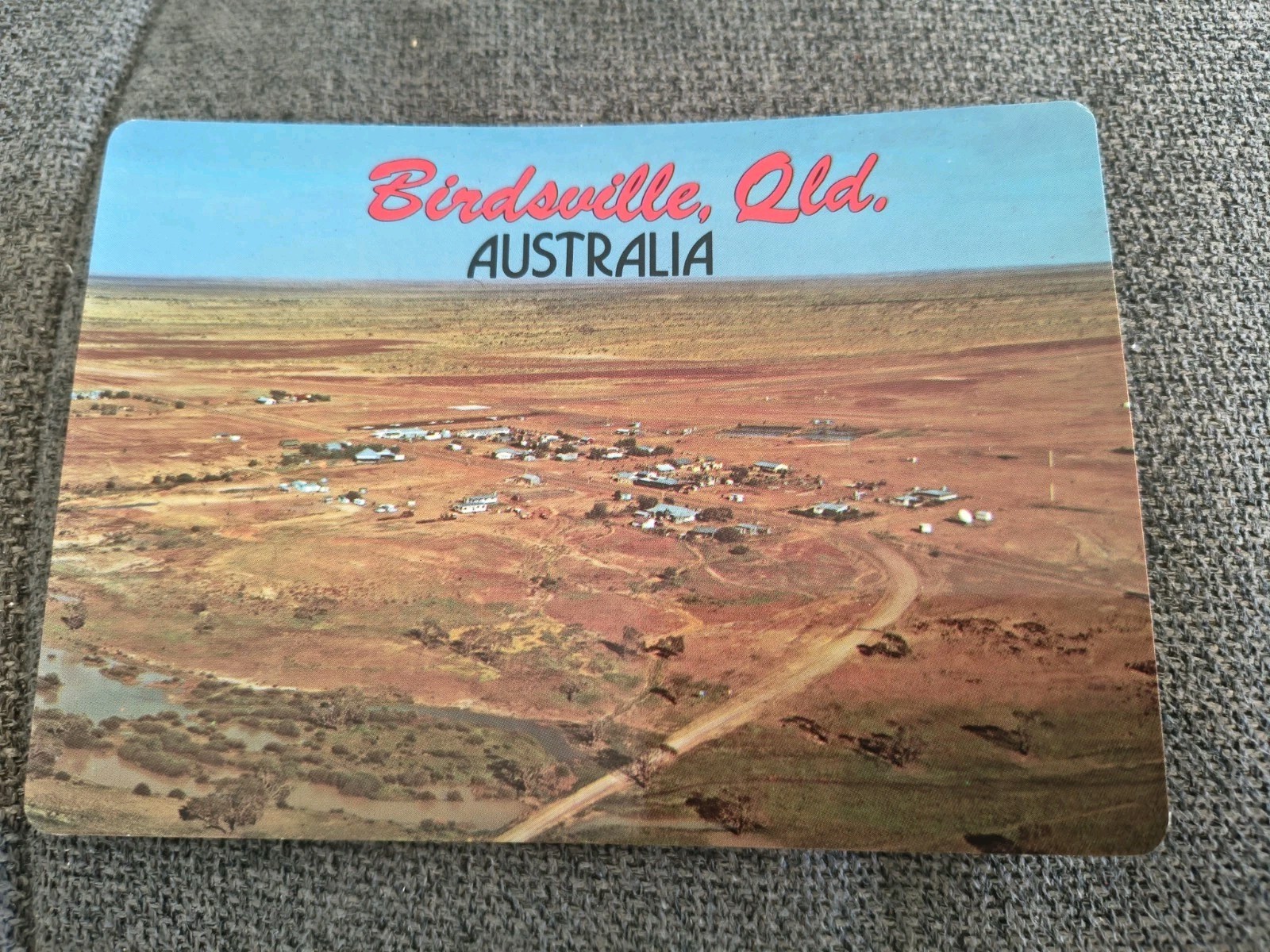 Birdsville Aerial View Queensland Australia Postcard