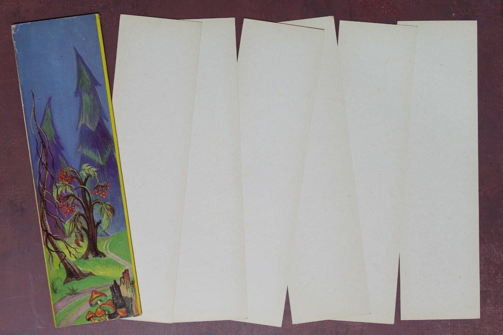 Cartoon characters. Tiny GNOME, Little Muck. Bookmarks USSR 1980s FULL Set 6🦋