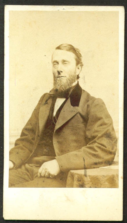 Unknown bearded man CDV Silsbee Case Boston MA