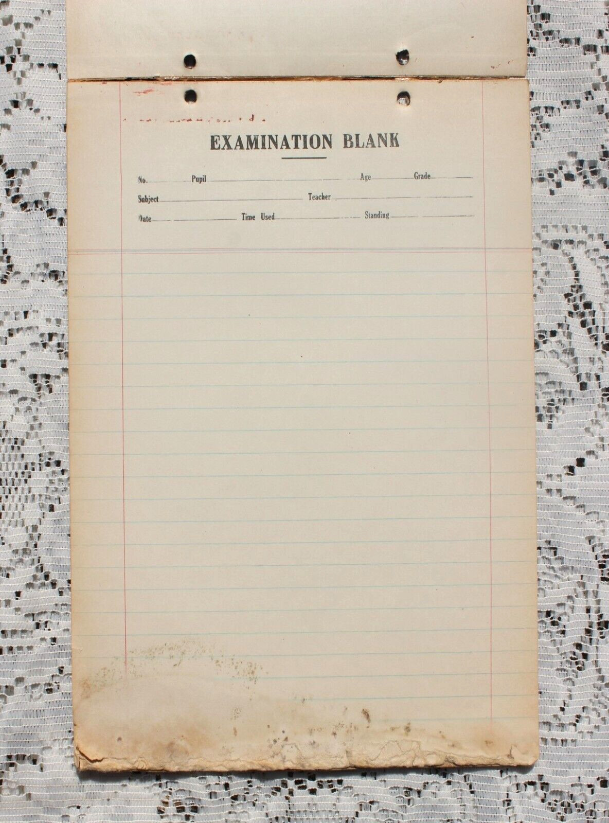 Antique Early 1900’s Gibson Girl Standard Examination Tablet