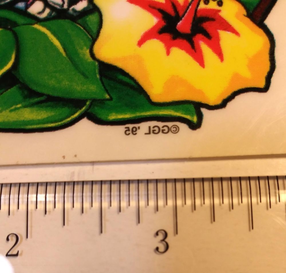 Grateful Dead STICKER LARGE Vintage Official GGL 1995 GDP Clear Double sided