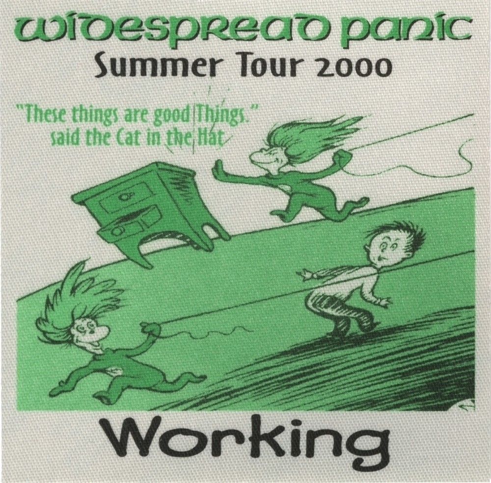 Widespread Panic 2000 tour Cat in the Hat / Thing One & Two Backstage Pass