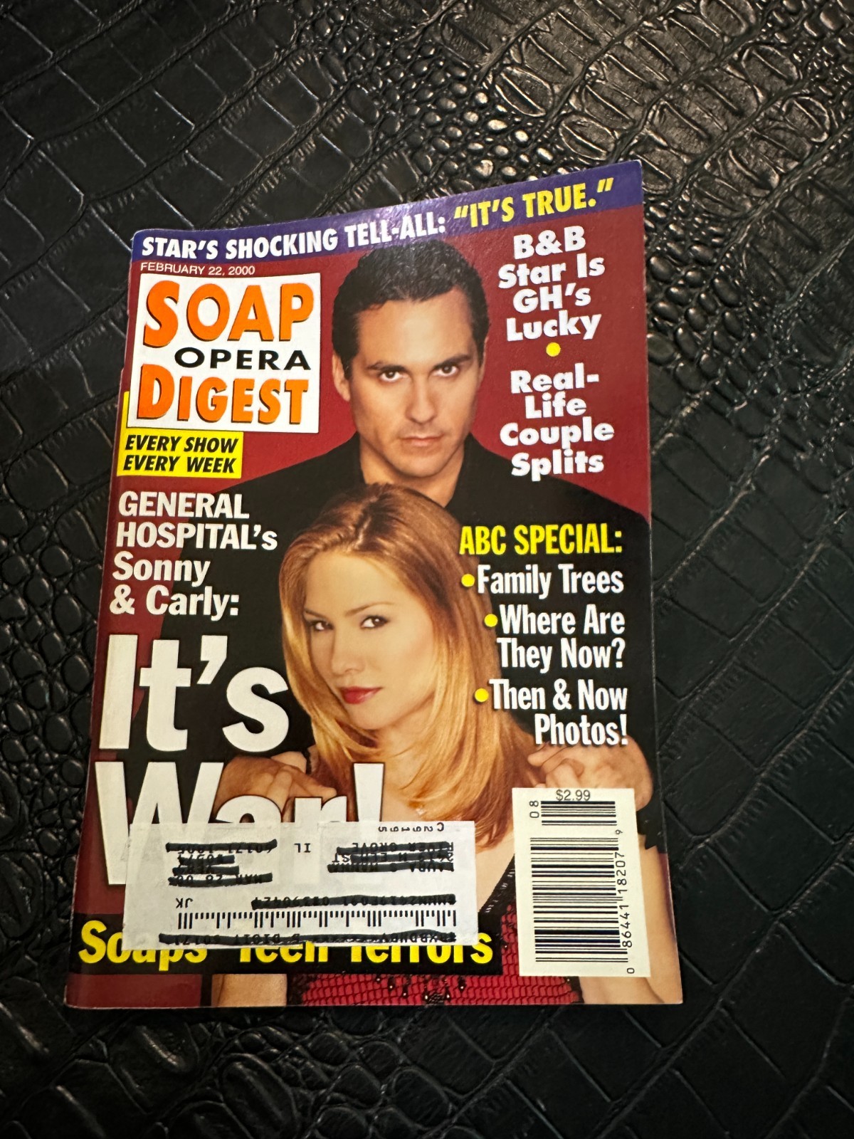 FEBRIARY 22 2000 – SOAP OPERA DIGEST vintage soap opera magazine