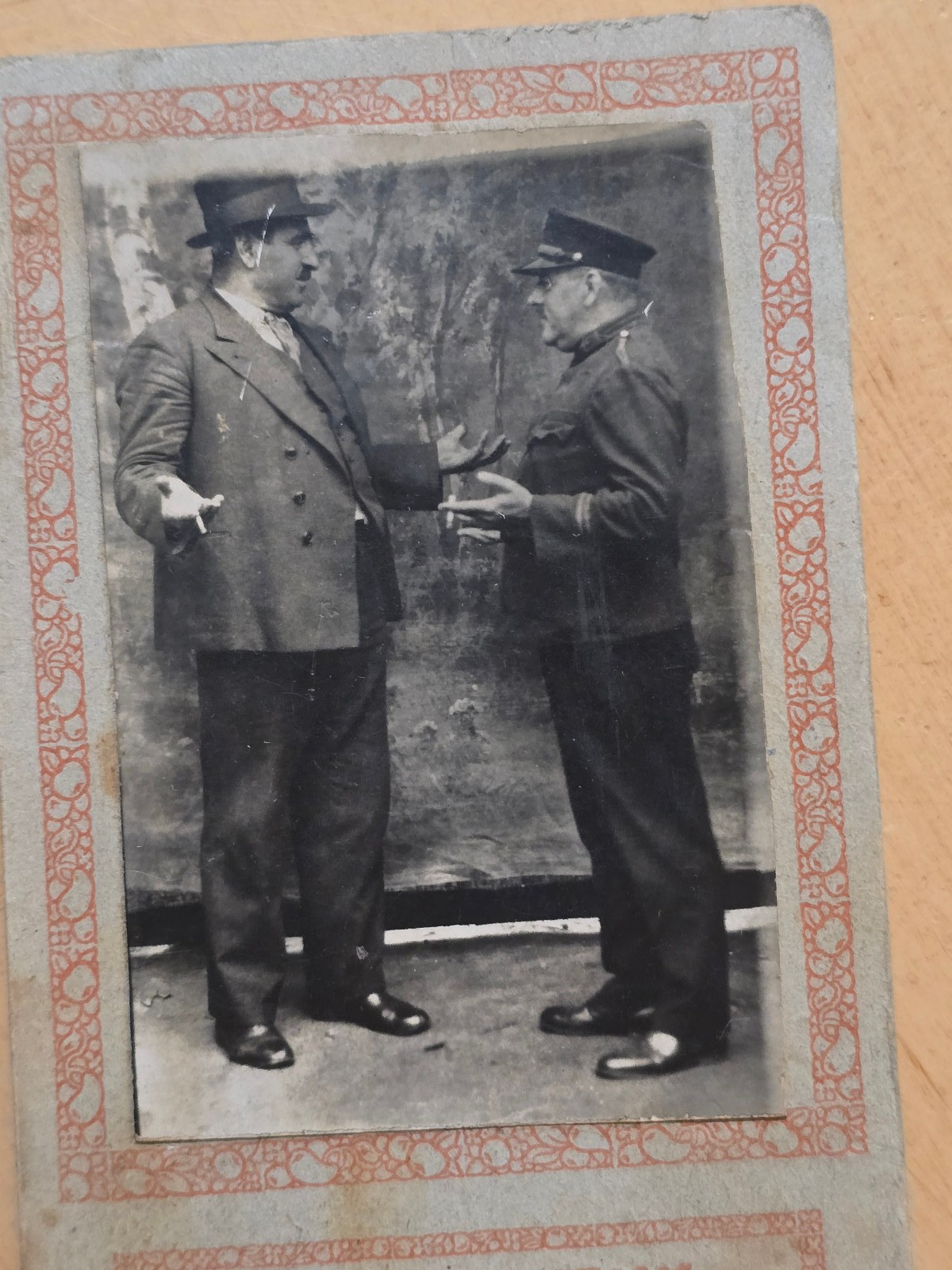 Antique Balkan Studio Photo “Za Uspomenu” Serbian Croatian Yugoslavia c1910s