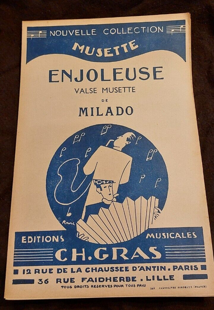 Milado Enchanting Waltz Musette Sheet Music