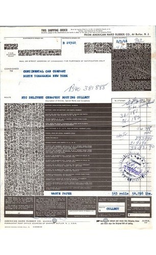 CNW Railway Document Freight Calculations 1950s Railroadiana Paperwork