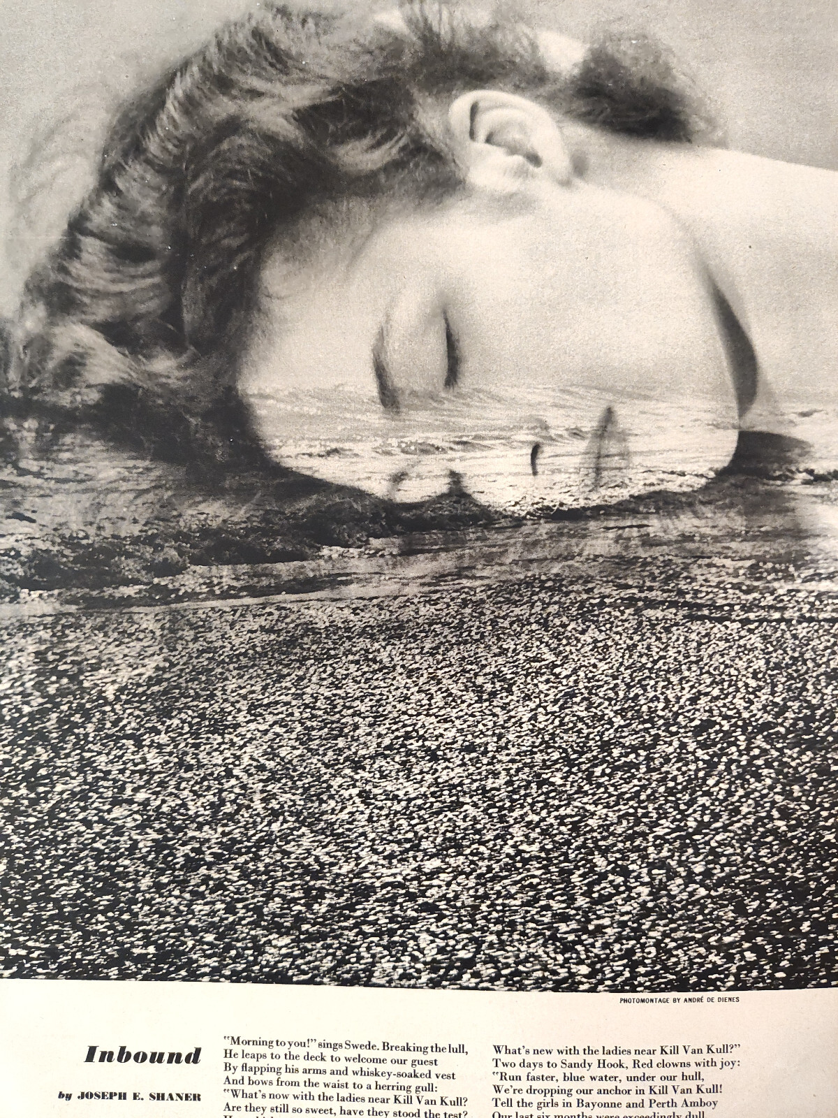 1948 Original Esquire Art Inbound Glamour Photograph Andre De Dienes