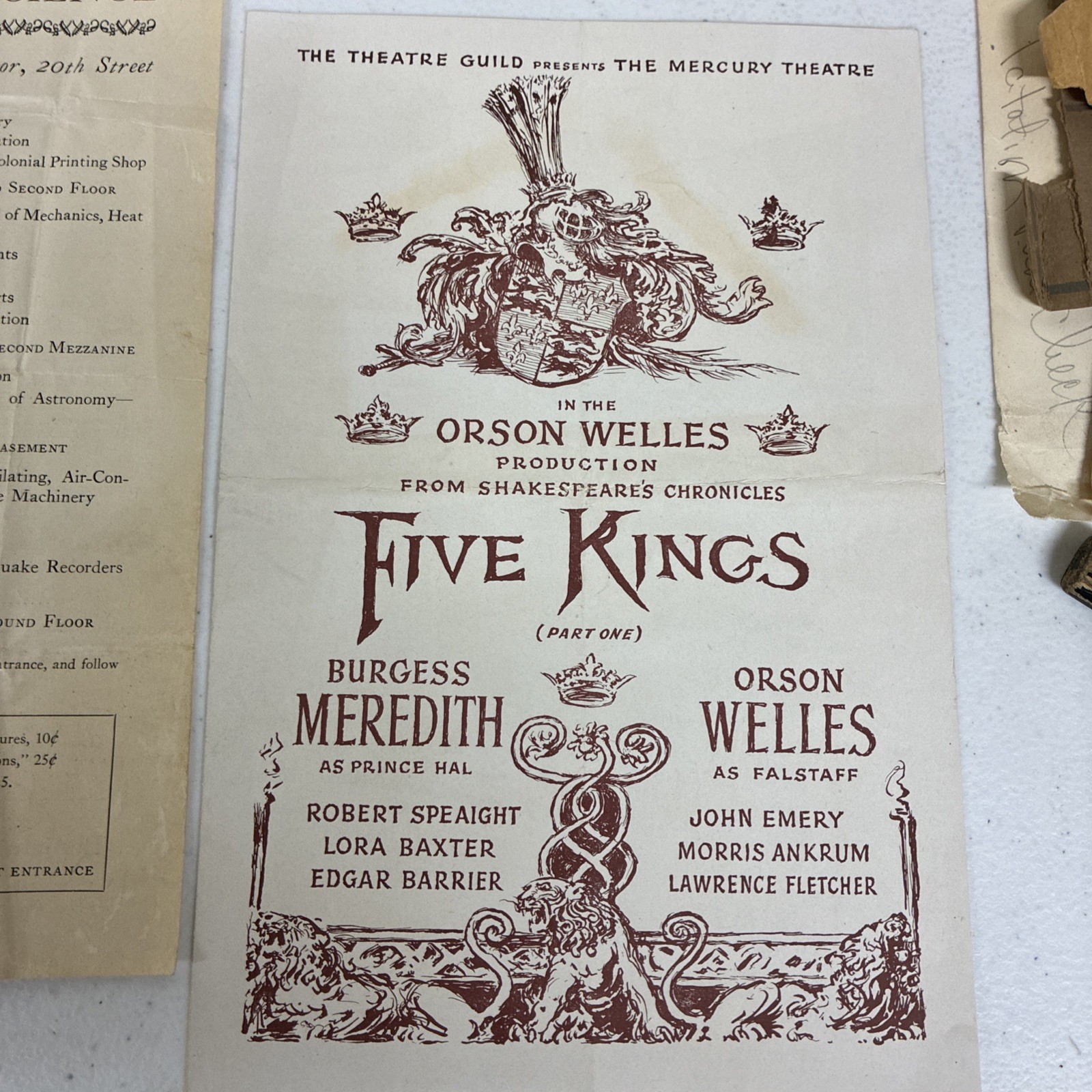Vintage Theater Programs From 1939 Philadelphia