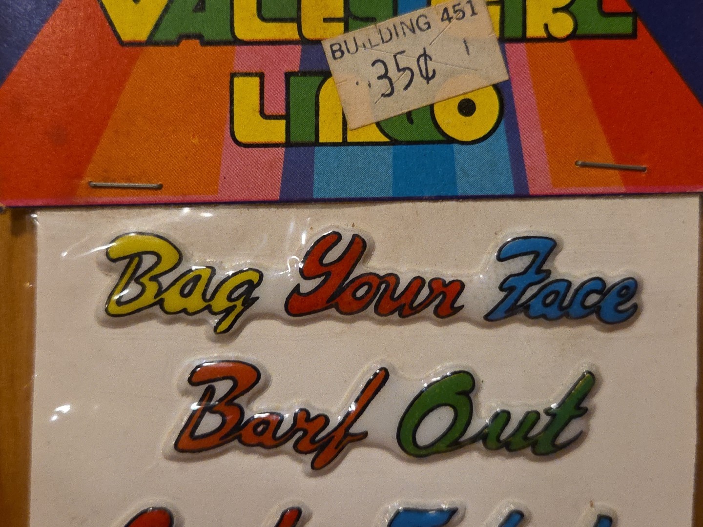 Vintage 80s VALLEY GIRL LINGO Sealed Deadstock NOS Pack Of 11 Slang 80s Stickers