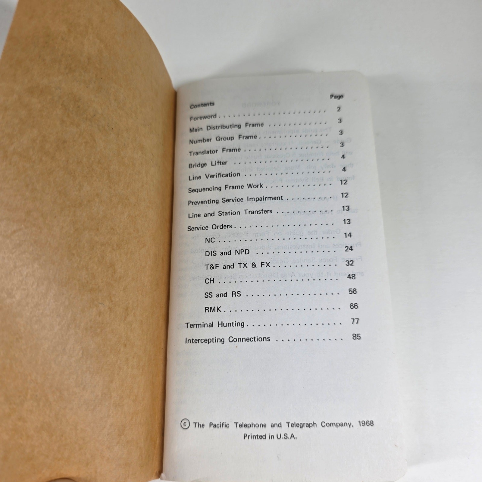 Bell System Frame Forces Service Guide Booklets 1968 1969 Crossbar Step By Step