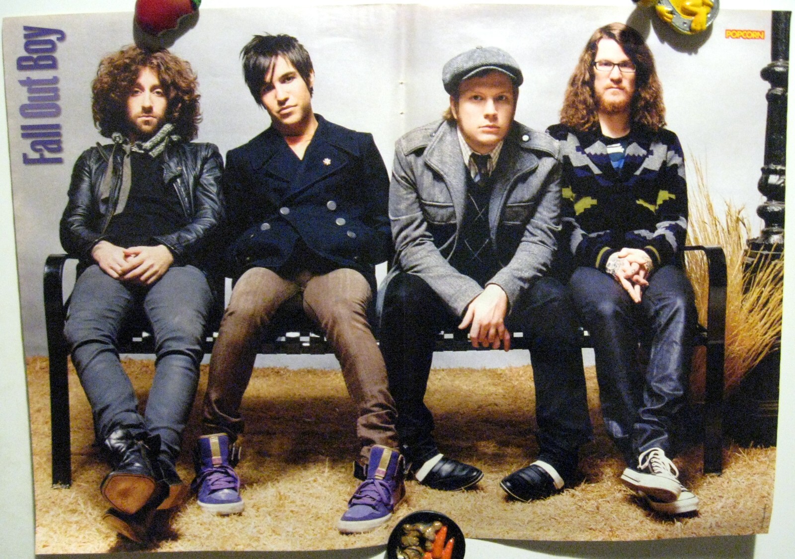 Demi Lovato / Fall Out Boy band two-sided magazine poster A3 16×11