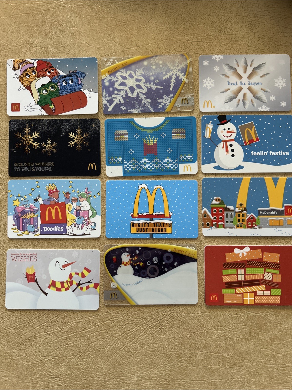 Lot Of 86 Different McDonald’s Arch Reloadable Gift Cards
