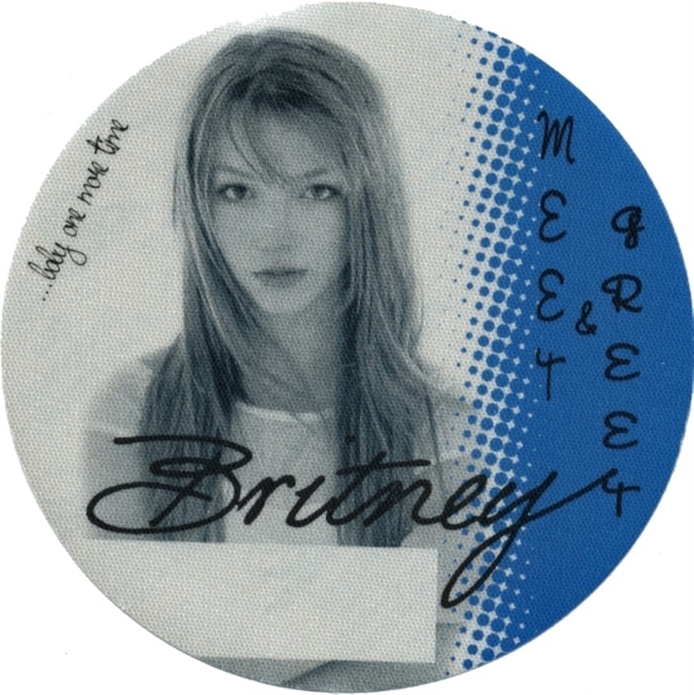 Britney Spears 1999 Baby One More Time concert tour Meet & Greet Backstage Pass