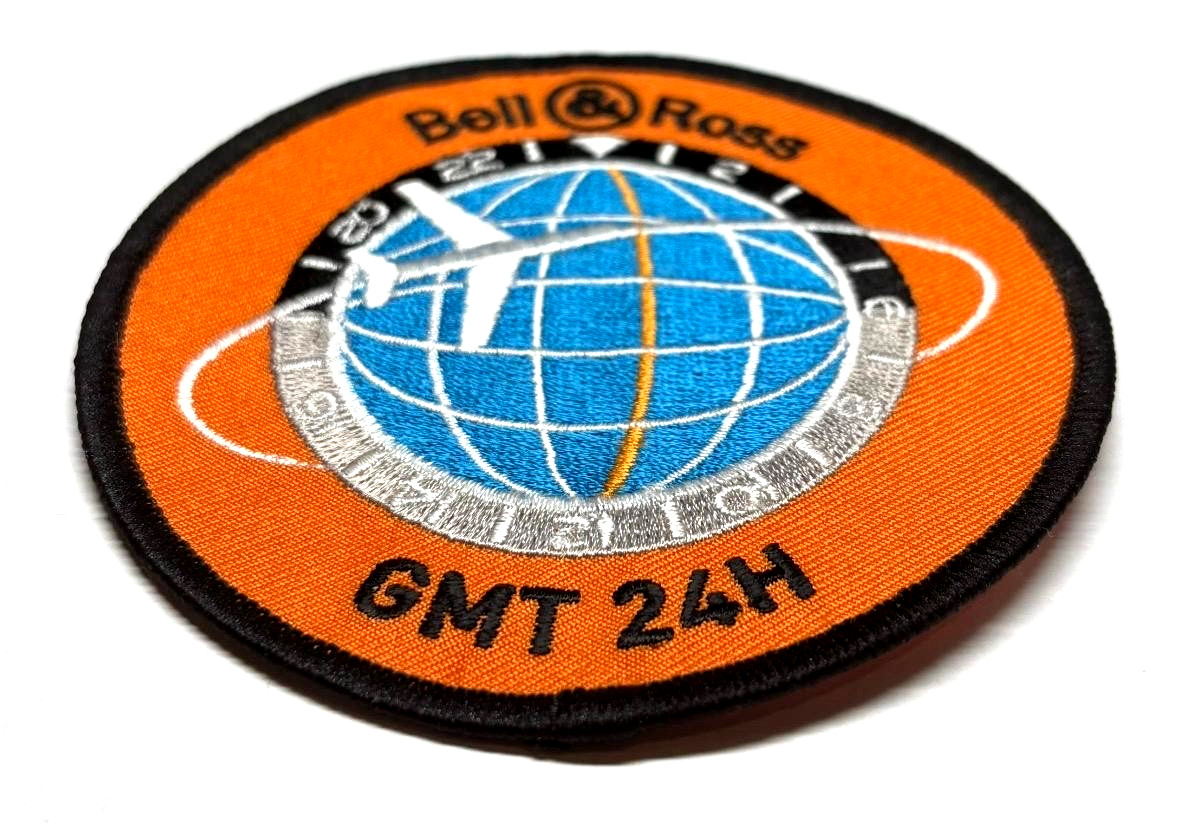 Bell & Ross GMT 24H Climb Black/Blue/Orange Patch OEM Authentic Aviation Style