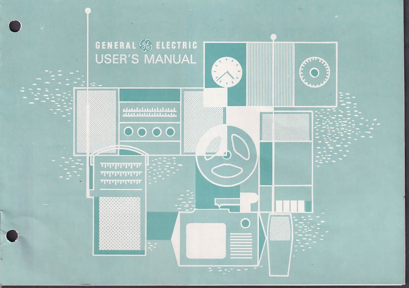 General Electric Model M8450A Cassette Tape Recorder Owner’s Manual 1960s