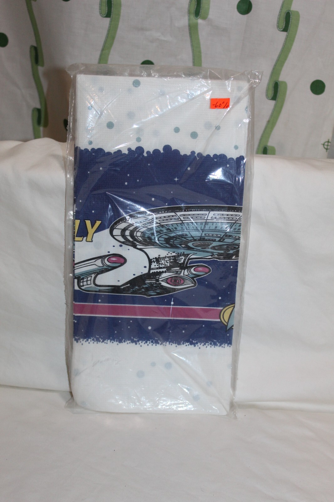 Table Cloth Cover Party Decoration NOS Vtg Star Trek Next Generation 1994 STNG