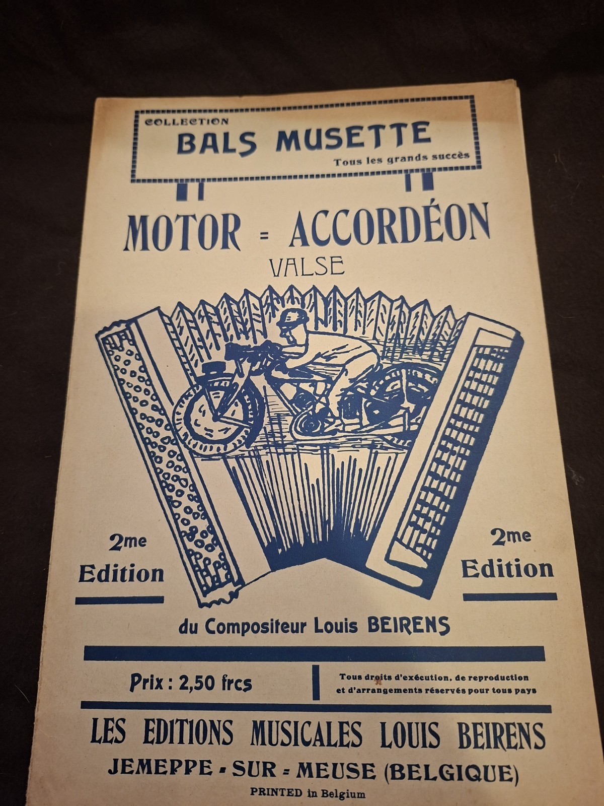 Accordion Motor Partition Louis Bereins Sheet Music