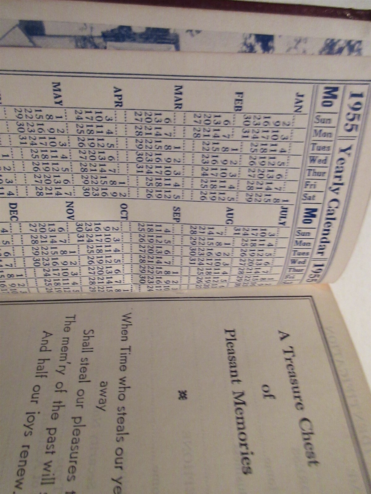 1955 Weatherhead Funeral Home Orange, NJ Calendar booklet