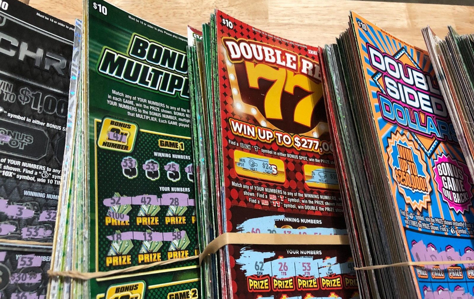 $10,000 Worth of NON-WINNING $10.00 INDIANA Lottery Scratch off Tickets 2025