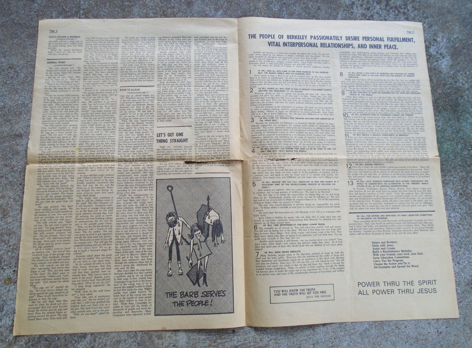 Berkeley, CA, 1970’s newspaper, Right On