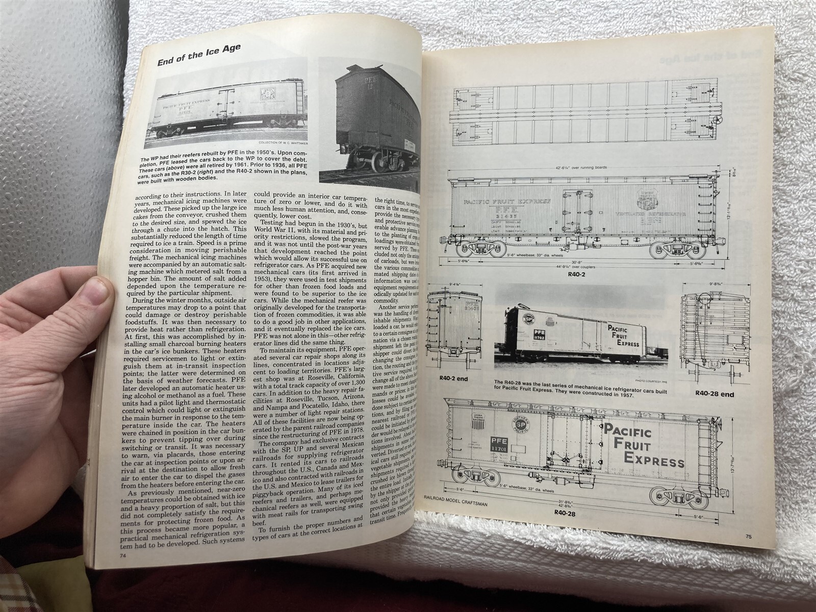 March 1983 Railroad Model Craftsman Missing Cover 50th Anniversary Vtg
