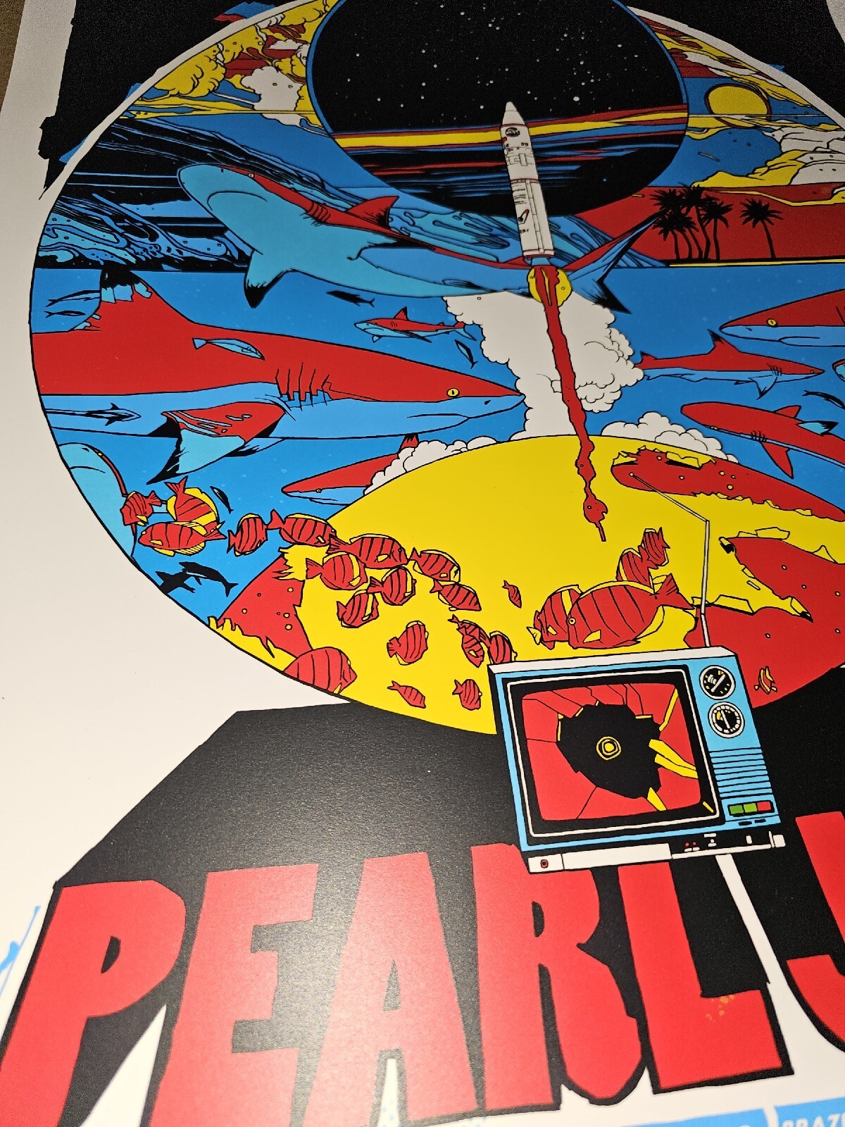 Pearl Jam Rio de Janeiro 2011 Official Concert Poster Tyler Stout Print Vedder