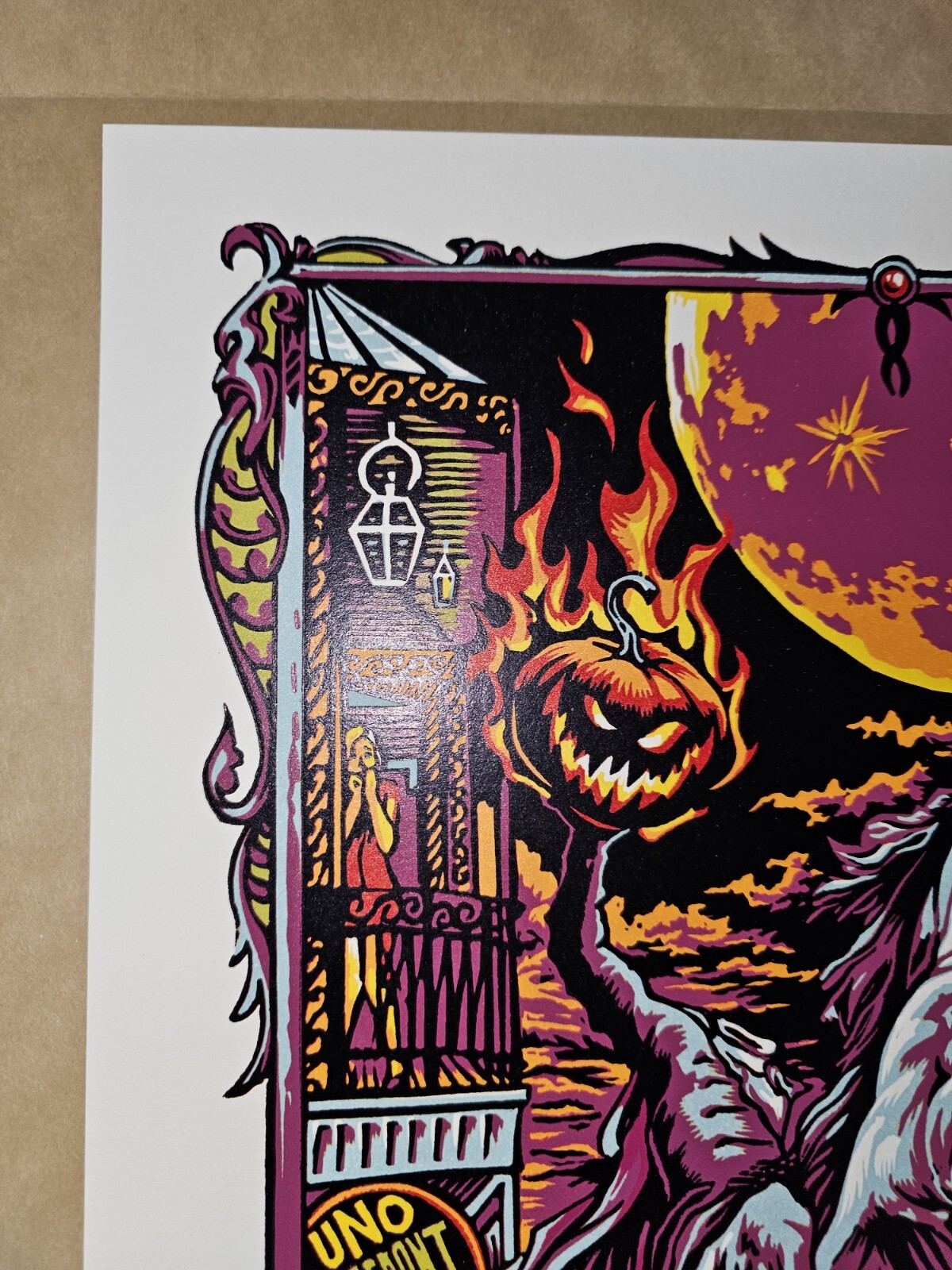 Official Widespread Panic Halloween New Orleans 2013 AJ Masthay Poster LINOCUT