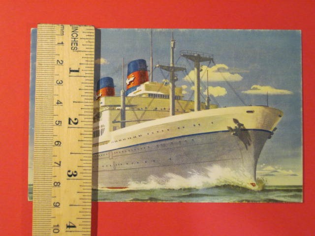 American President Lines Post Card / S.S. President Cleveland & Wilson