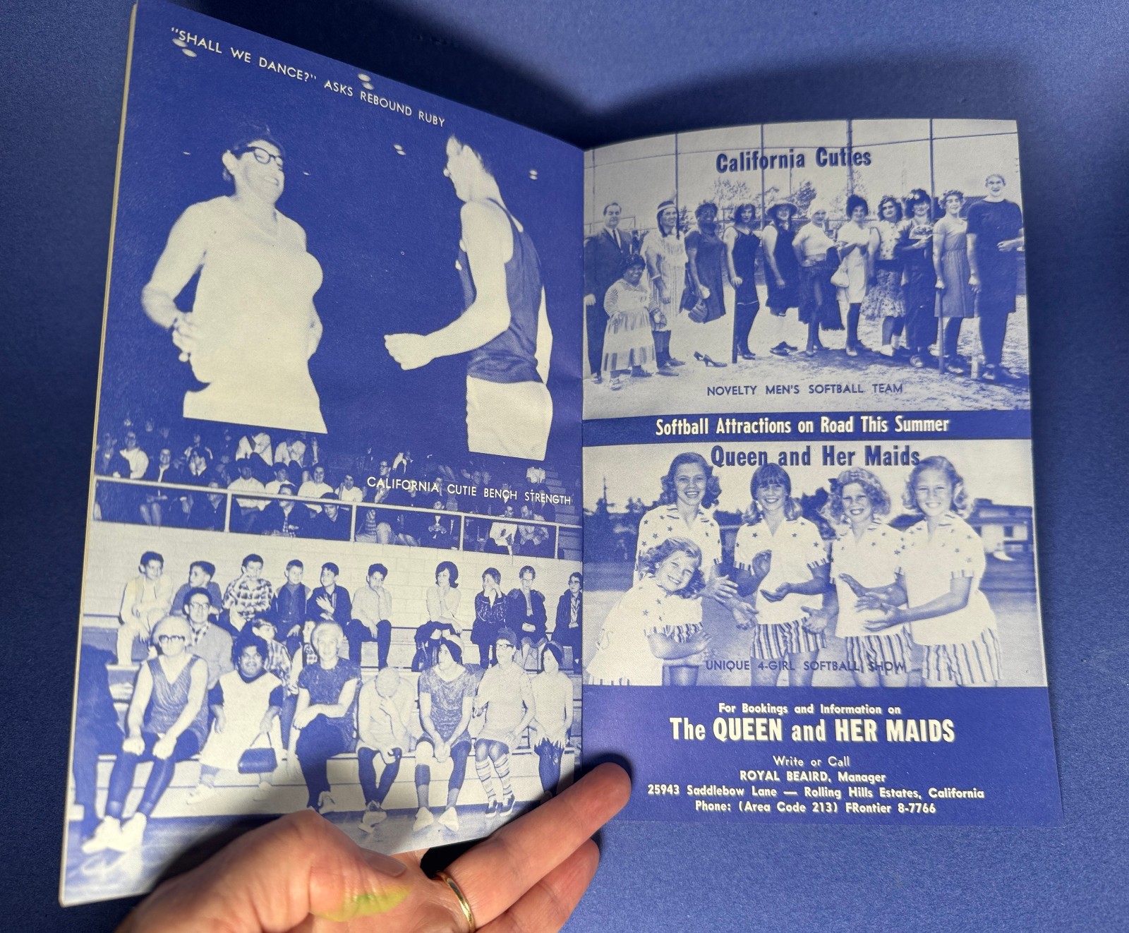 VTG 1960’S CALIFORNIA CUTIES BASKETBALL TEAM PROGRAM MEN IN DRAG QUEENS GAY INT.