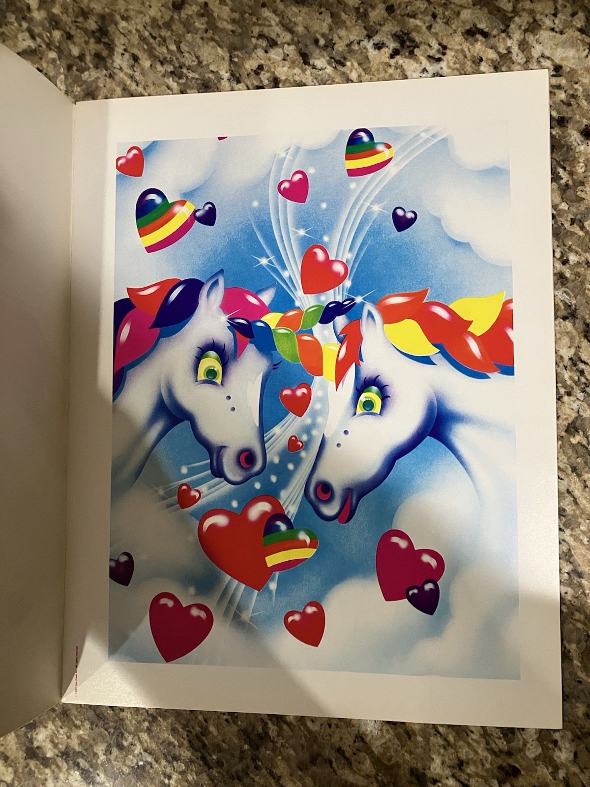 Lisa Frank Vintage 80’s Poster Book Unicorn Hearts 12 Posters New RARE