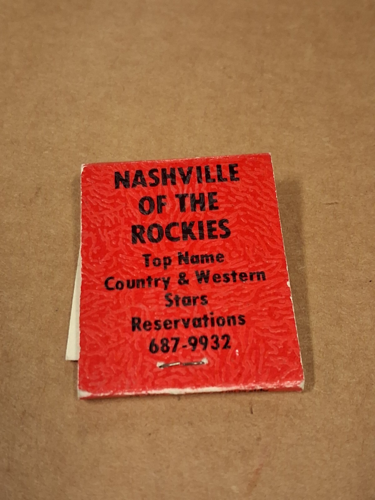 Vintage New Rainbow Gardens Country & Western Supper Club- Matchbook, Matchcover