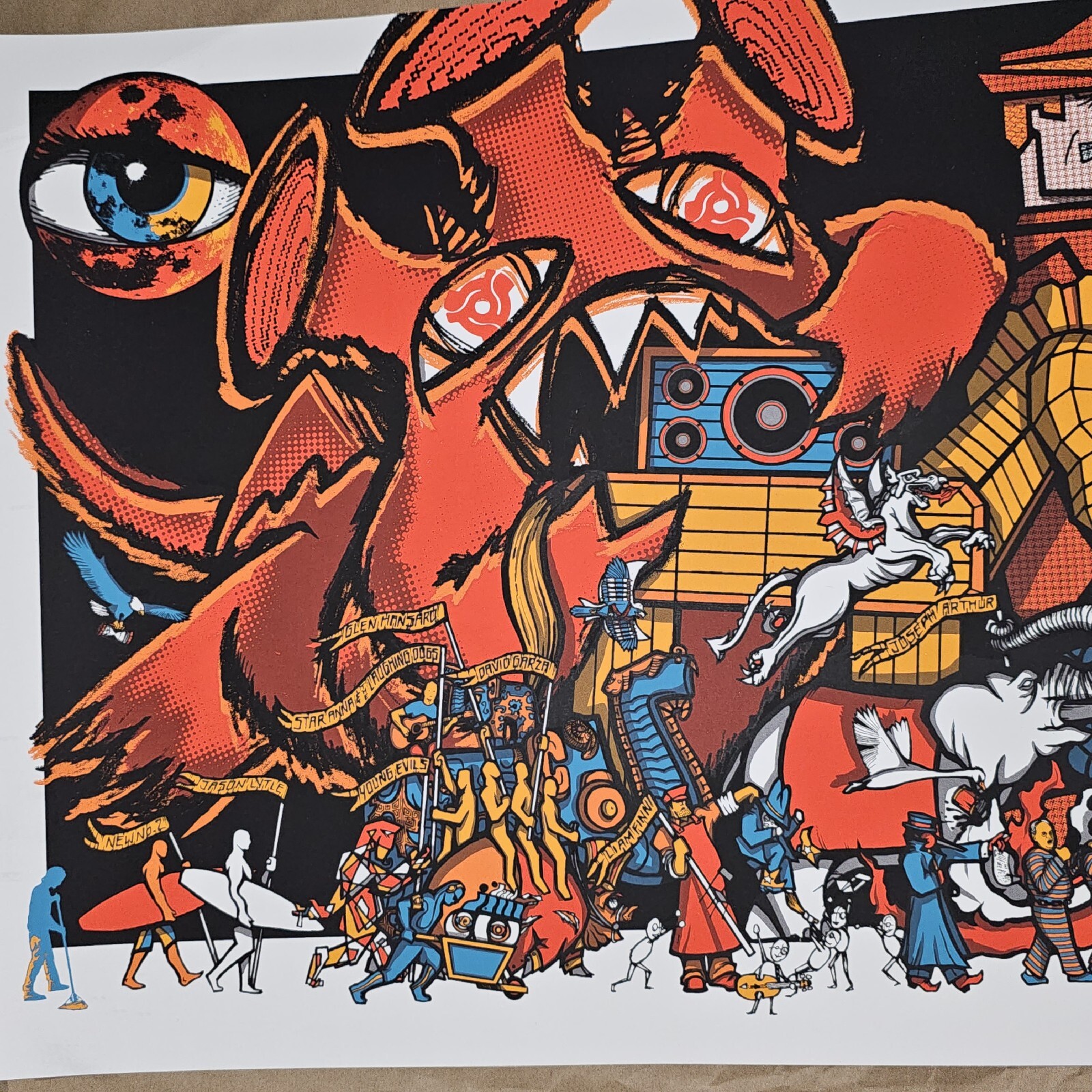 PJ20 Pearl Jam Brad Klausen Alpine Valley East Troy WI Poster Silkscreen Print