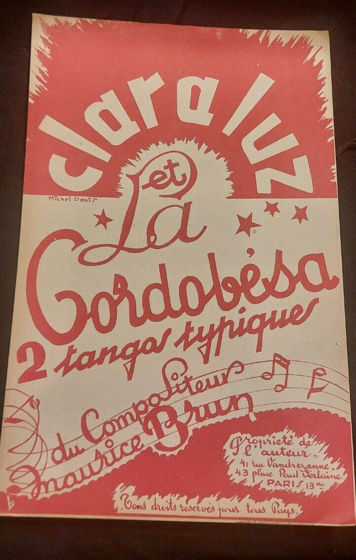 Clara Luz La Cordobésa Maurice Brun Sheet Music