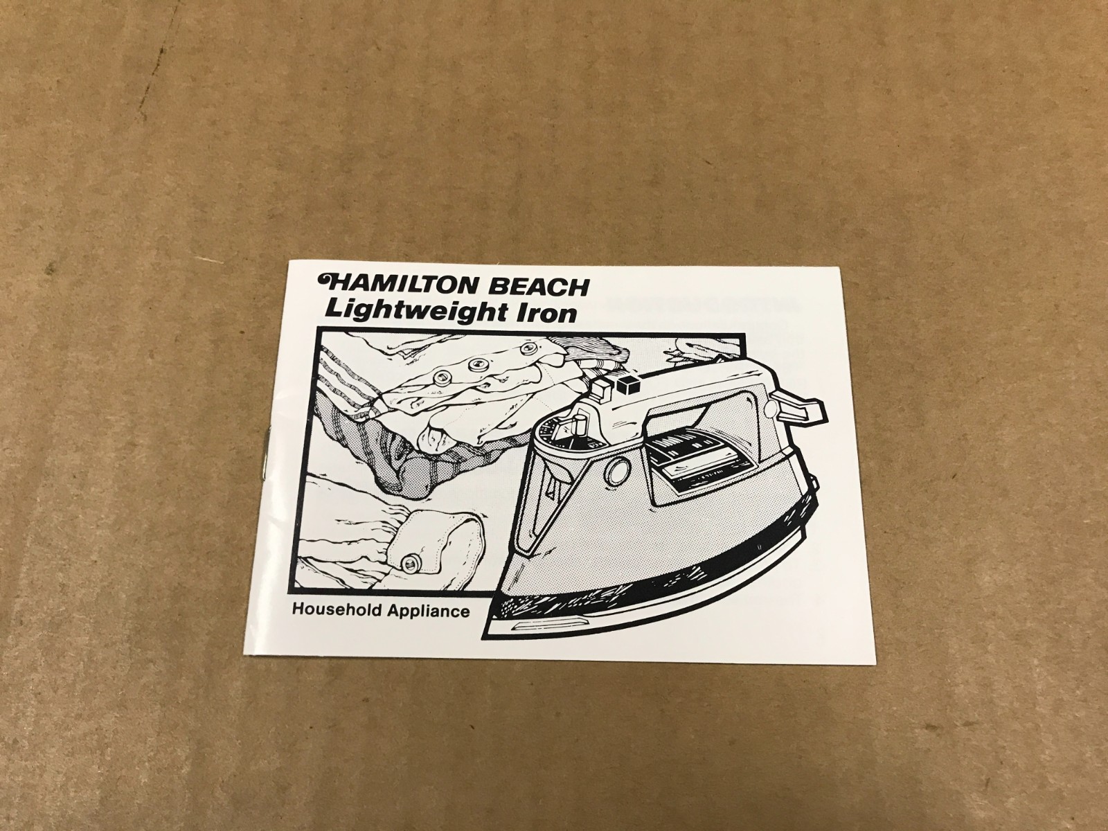 Vintage Hamilton Beach Lightweight Iron Household Appliance Booklet