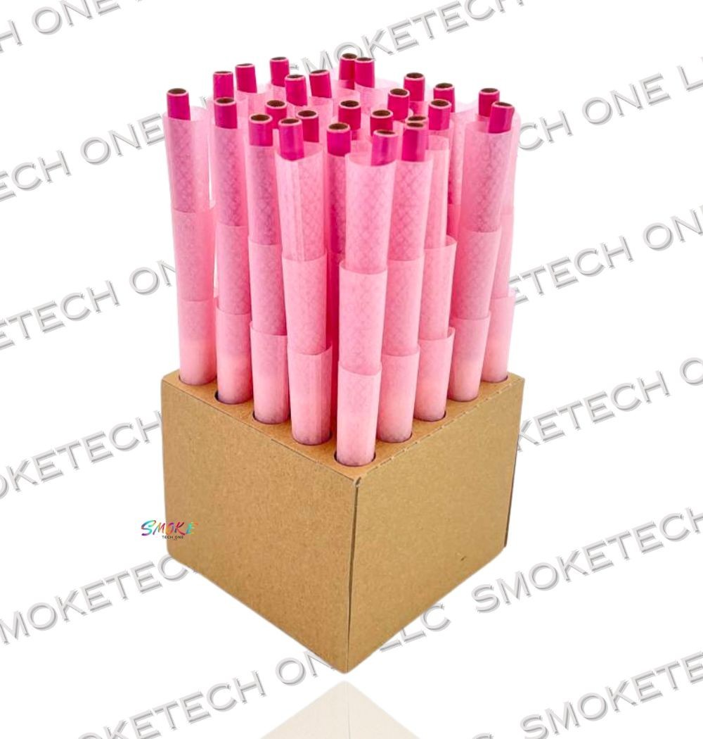 Elements Pink 1 1/4 Pre-Rolled Cones – 75 Pack
