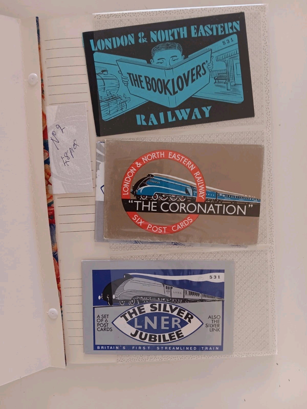 Steam Train Postcards. 4 Books Each Containing Approx 50 Cards Mostly LNER.