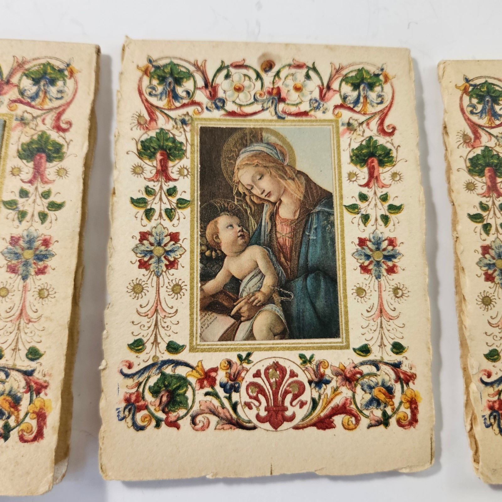 3 Vintage Different Graphic’s Shopping Note Pads Made In Italy