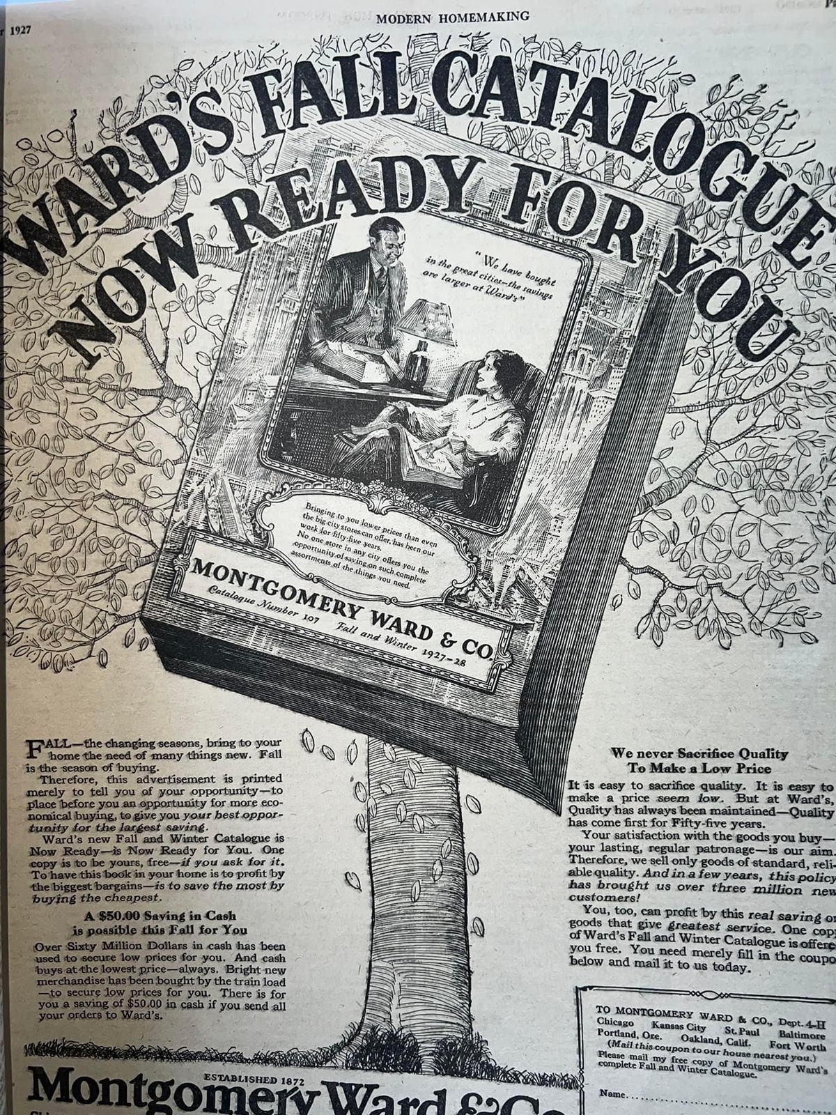 Antique women’s magazine 1917 October- Halloween cover Modern homemaking