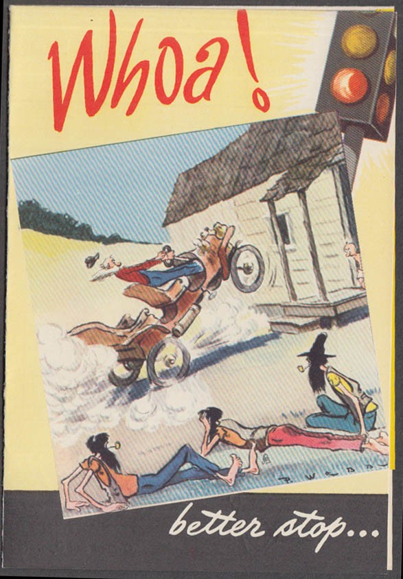 Whoa! Ray’s Dairy Daily Delivery mailer Saxtons River VT Webb cartoon 1940s