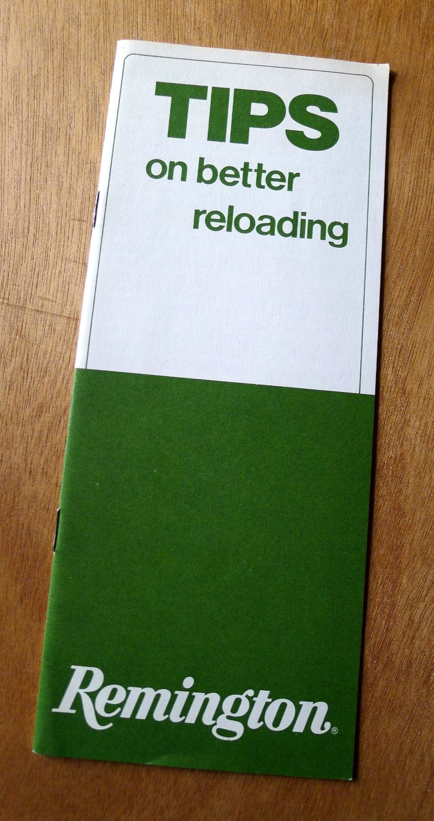 Vintage REMINGTON Tips on Better Reloading Guide BROCHURE Pamphlet 1974