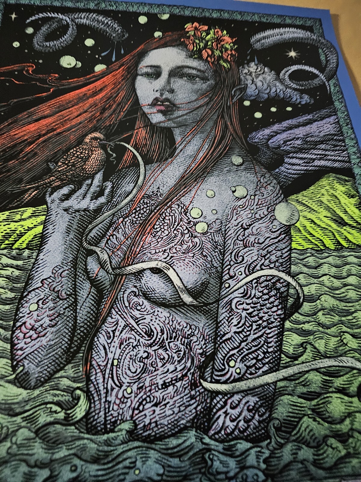 Widespread Panic David Welker Wantagh New York Signed Poster Screen Print # NY