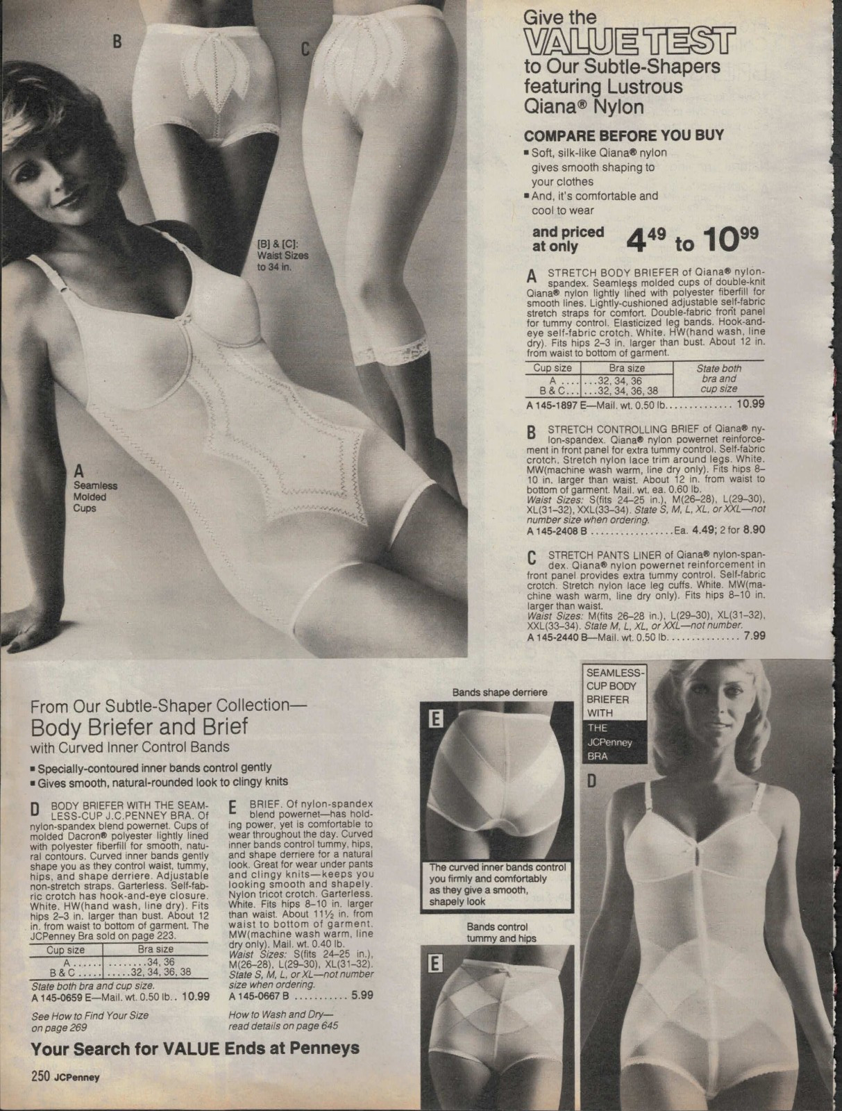 1970S JCPENNEY CATALOG BODY BRIEFER CLIPPINGS PAPER ADS PRINTS FREE SHIPPING!