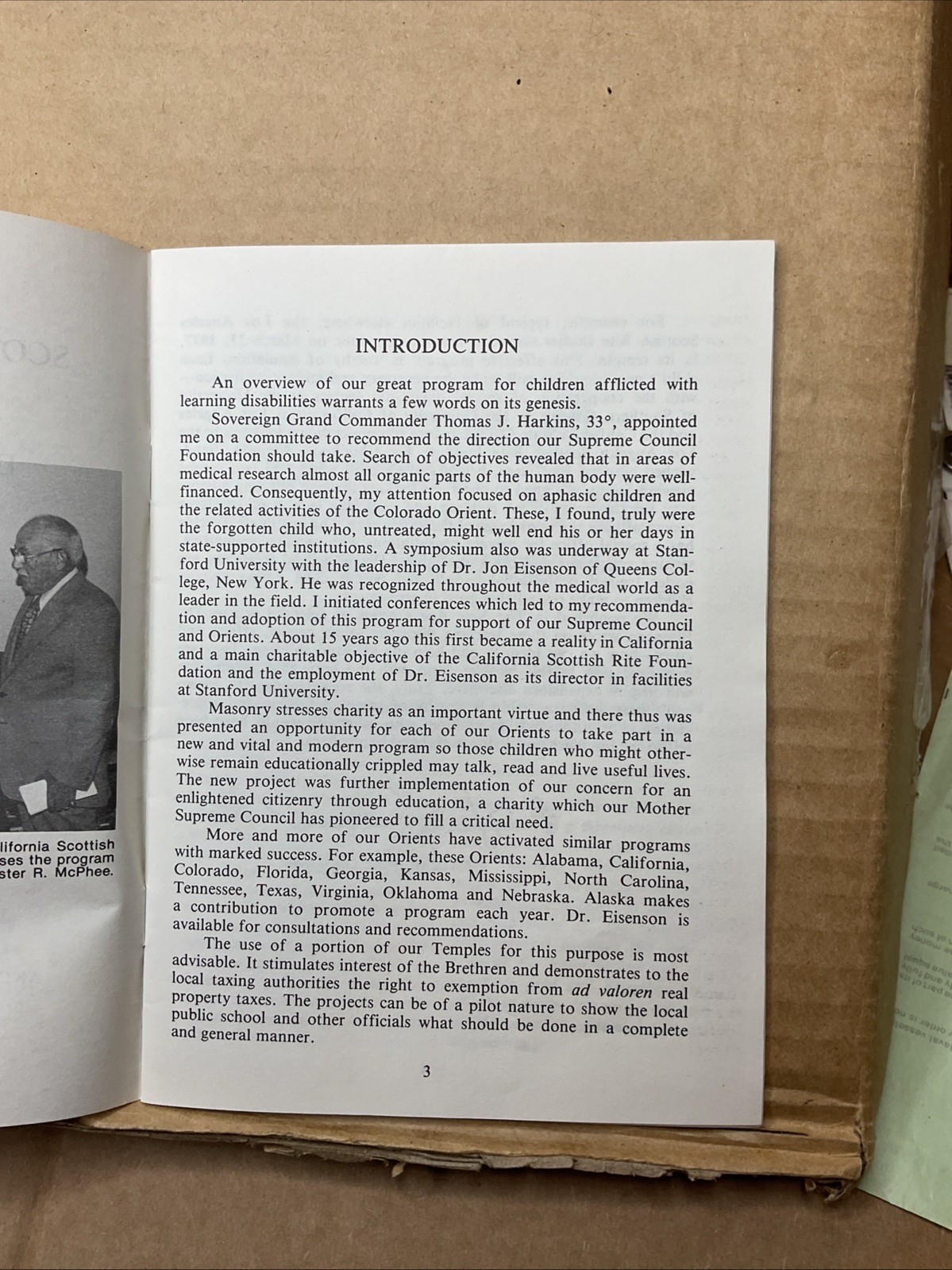 1978 Scottish Rite Programs For Aphasic & Dyslexic Children Booklet B68