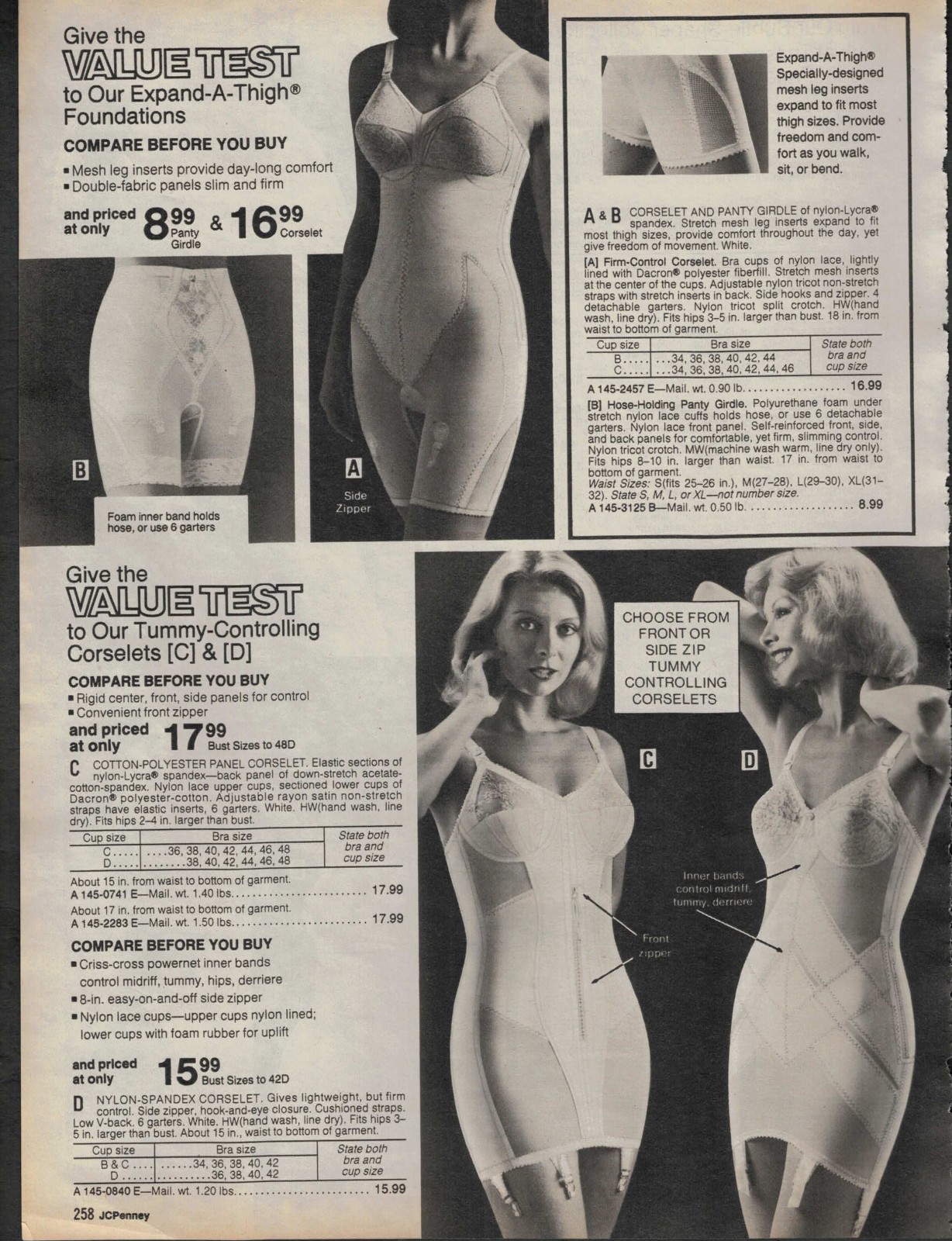 1970S JCPENNEY CATALOG BODY BRIEFER CLIPPINGS PAPER ADS PRINTS FREE SHIPPING!