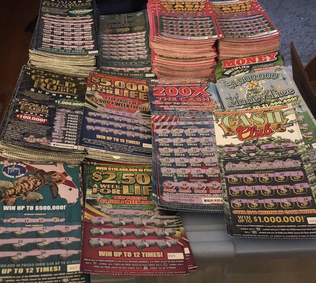 Non-Winning Florida Scratch Off Lottery Tickets $10,389 FV Expired Lot Tax Craft